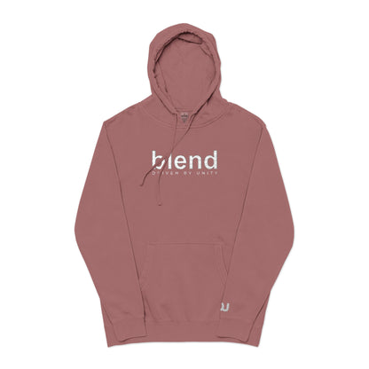 Blend CORE | Driven By Unity | Embroidered Pigment-Dyed Hoodie