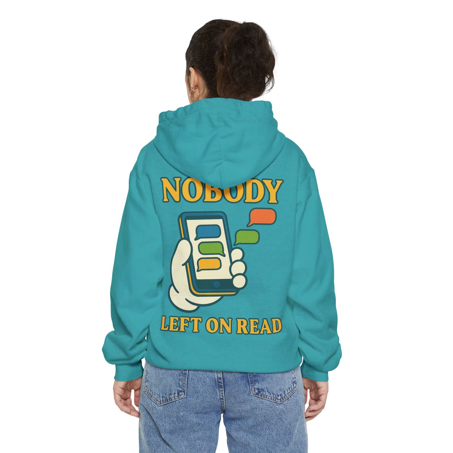 Blend VIBE | Nobody Left On Read | Garment-Dyed Hoodie - Cozy Fit, Mood on Point