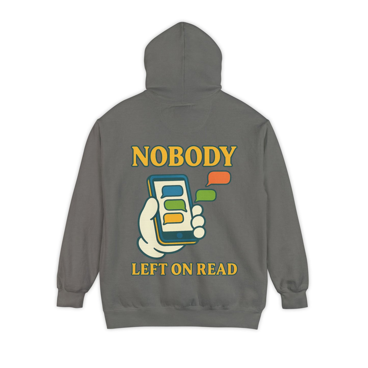 Blend VIBE | Nobody Left On Read | Garment-Dyed Hoodie - Cozy Fit, Mood on Point