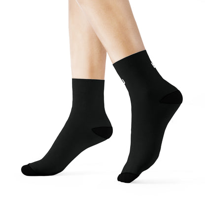 Blend ATHLEISURE | Blend Logo | Classic Black Crew Socks