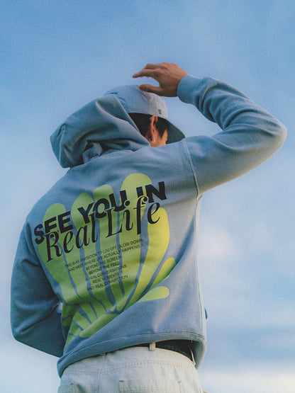 The “See You In Real Life” Faded Hoodie