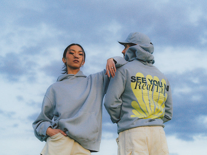 The “See You In Real Life” Faded Hoodie