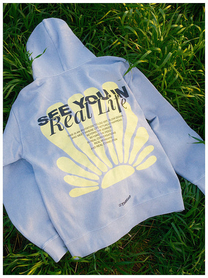 The “See You In Real Life” Faded Hoodie